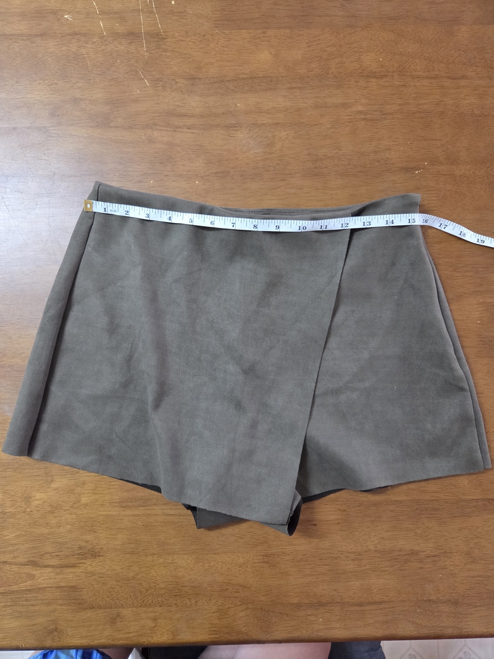 AKIRA Olive Wrap Skort